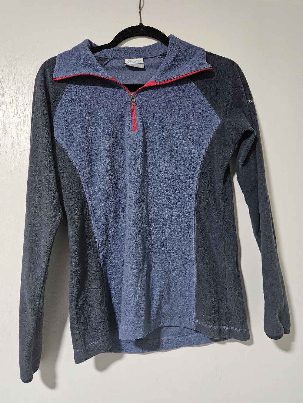Columbia Sportswear Blue Fleece Pullover Quarter Zip Size Small
